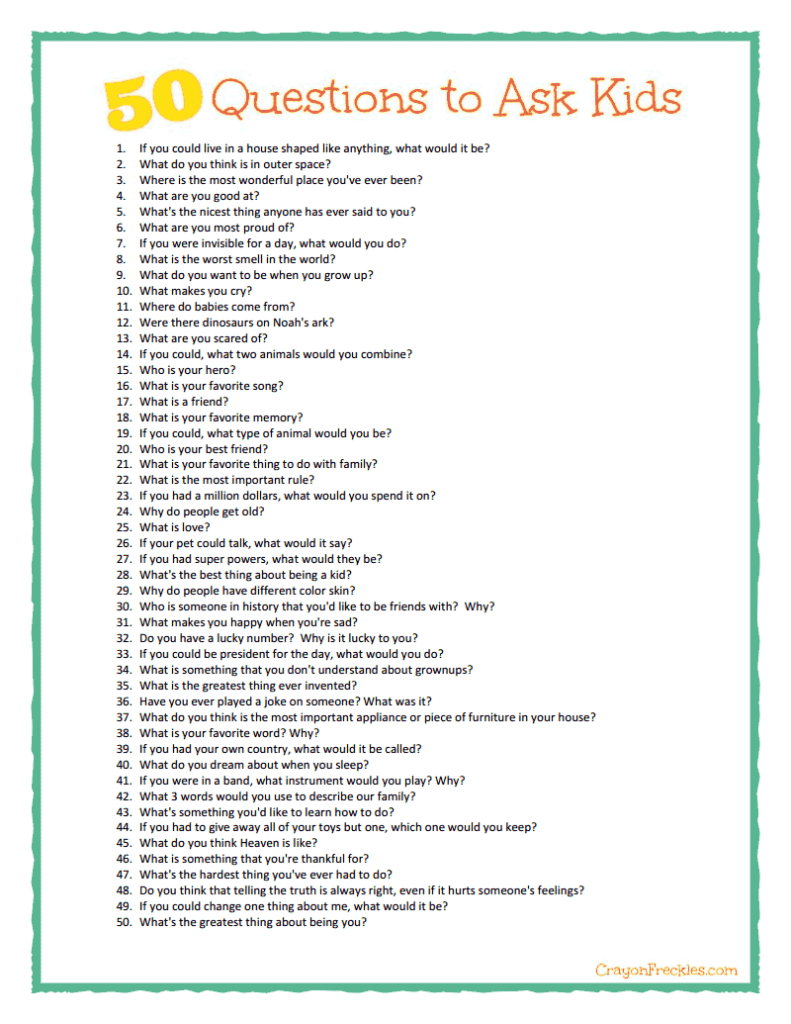 good questions list